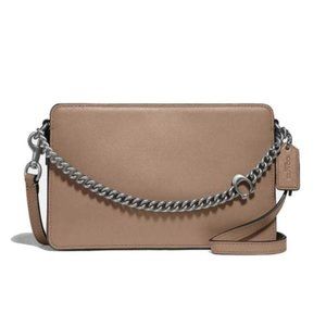 Coach Signature Chain Crossbody (in Beige)